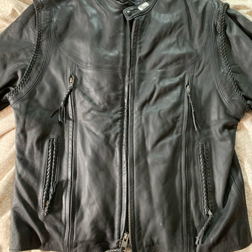 Harley Davidson leather jacket/vest